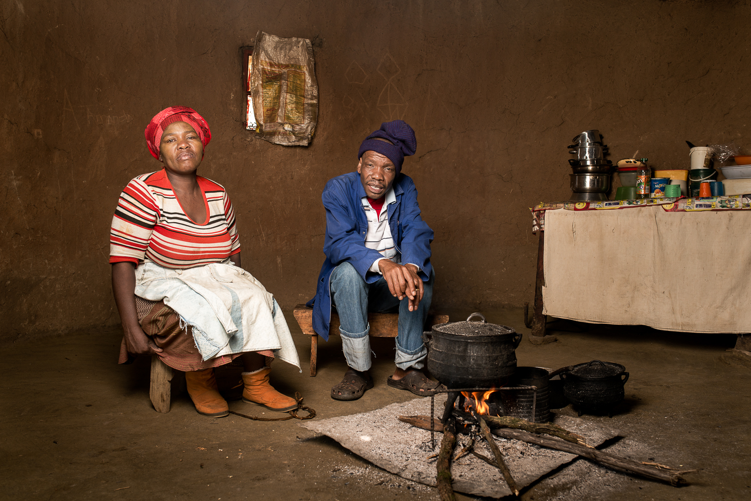 Nanabezi Mgoduswa now works as a security guard at Mantshangase Clinic inBizana in the Eastern Cape. Although he suffers from silicosis and drug-resistant tuberculosis, he has to support his wife and two children as he received no compensation from the mines when he was dismissed in 2009. During his 21 years on the mine he would take part in traditional dance competitions with his group named Sondela (Come Closer).