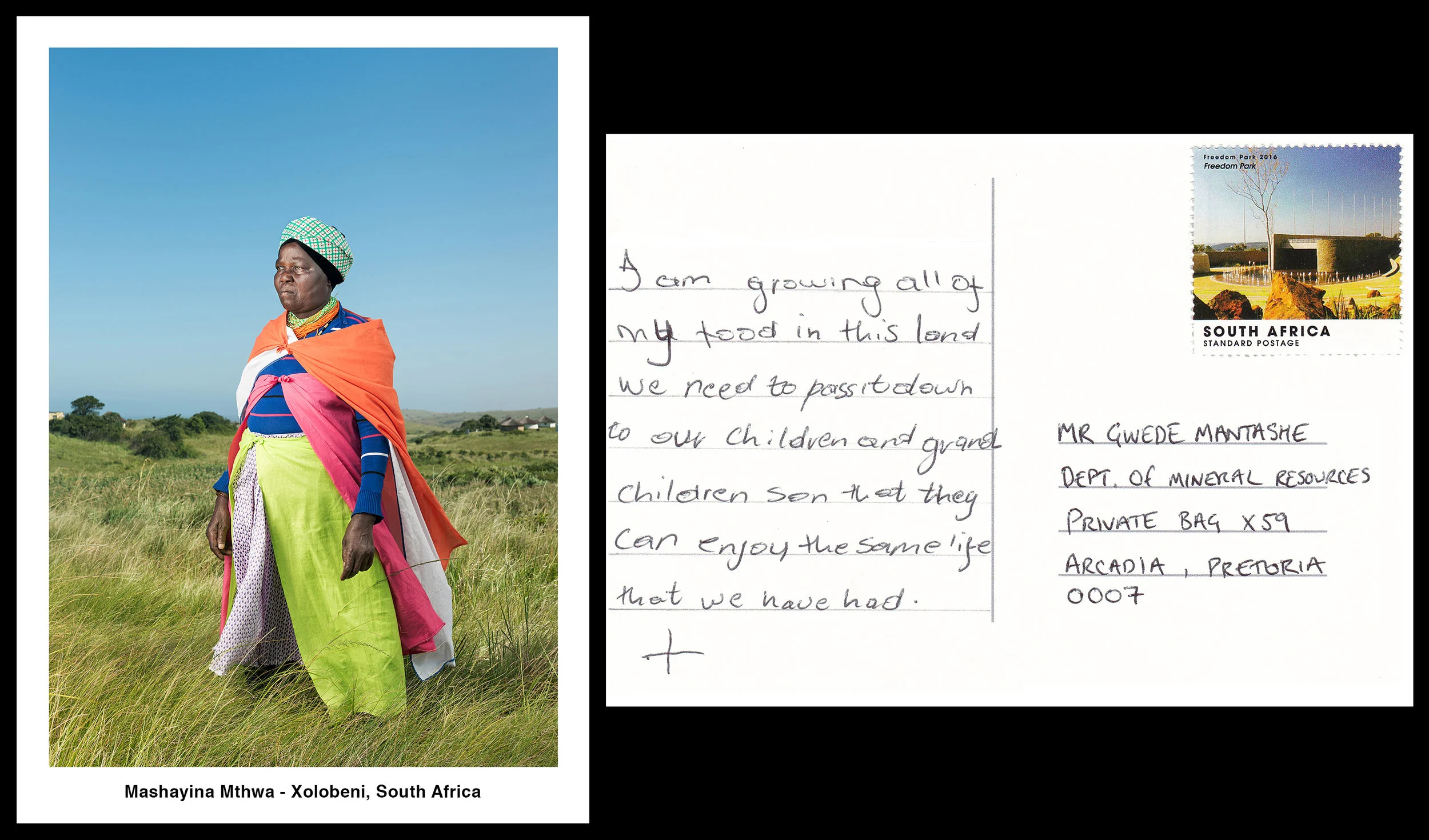 Mashayina Mthwa - I am growing all of my food in this land. We need to pass it down to our children and grandchildren so that they can enjoy the same life that we have had.