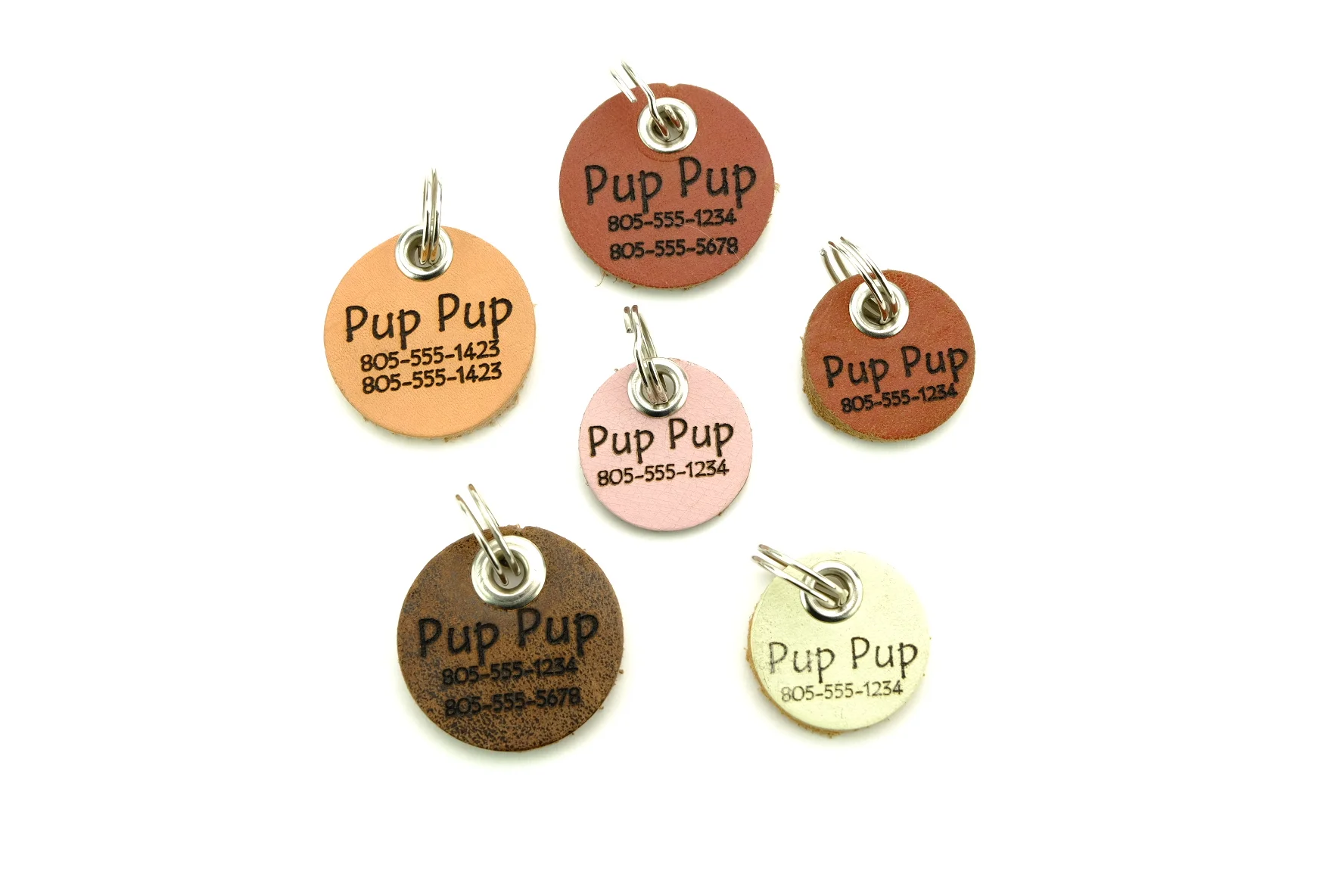 leather id tag