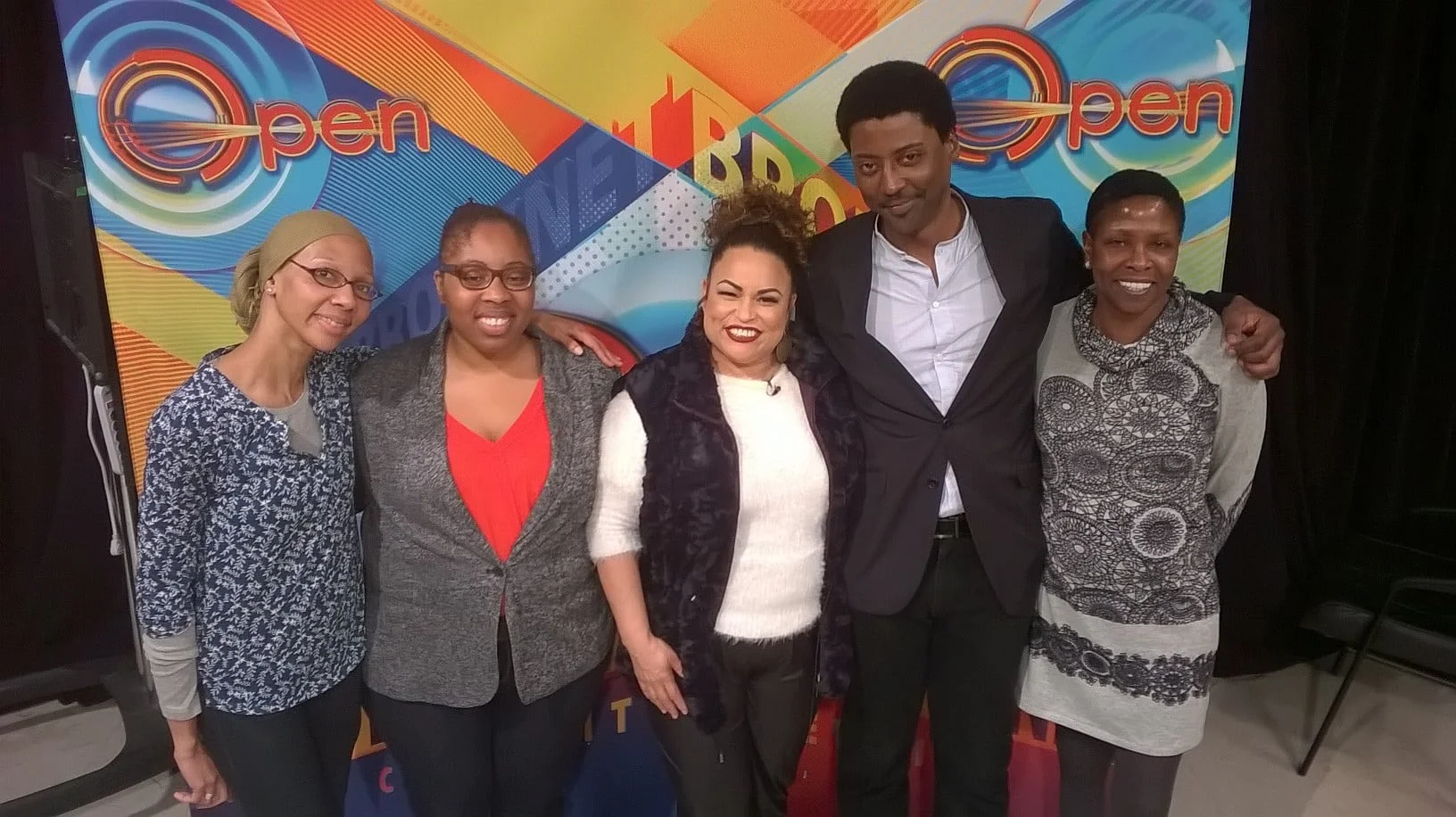 Fun on the set of Open!