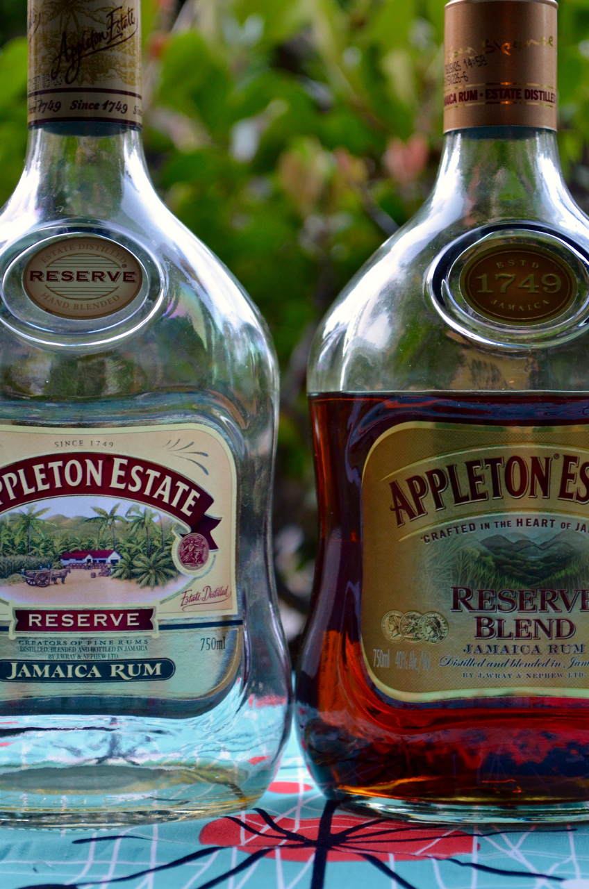 Appleton Reserve: pre-June 2015 label on left, June 2015 label on the right.
