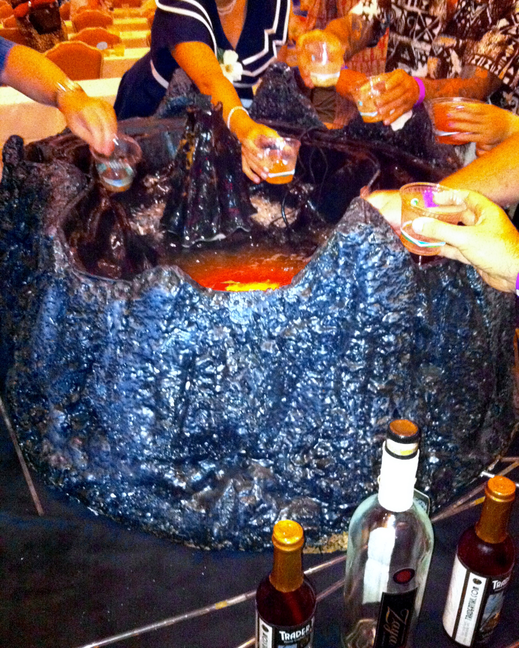Serving punch from a 40 gallon volcano bowl, as you do.