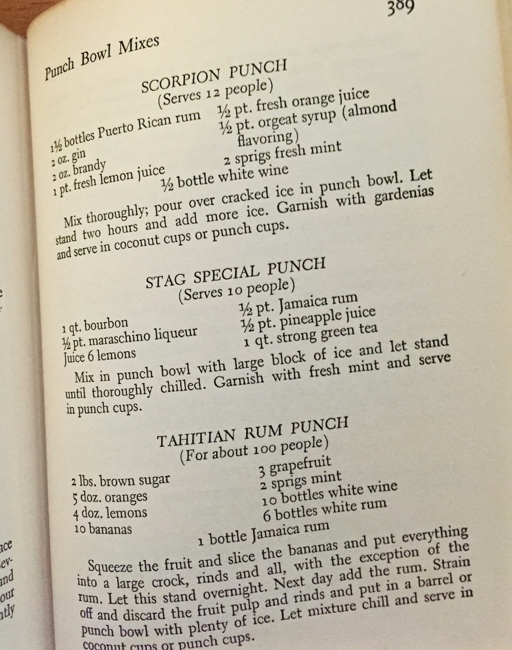 In the show I didn't reference the white wine from the punch. That's the element of punch that lengthens the punch (similar to water or tea, but in this case also adding a small amount of alohol and sweetness).