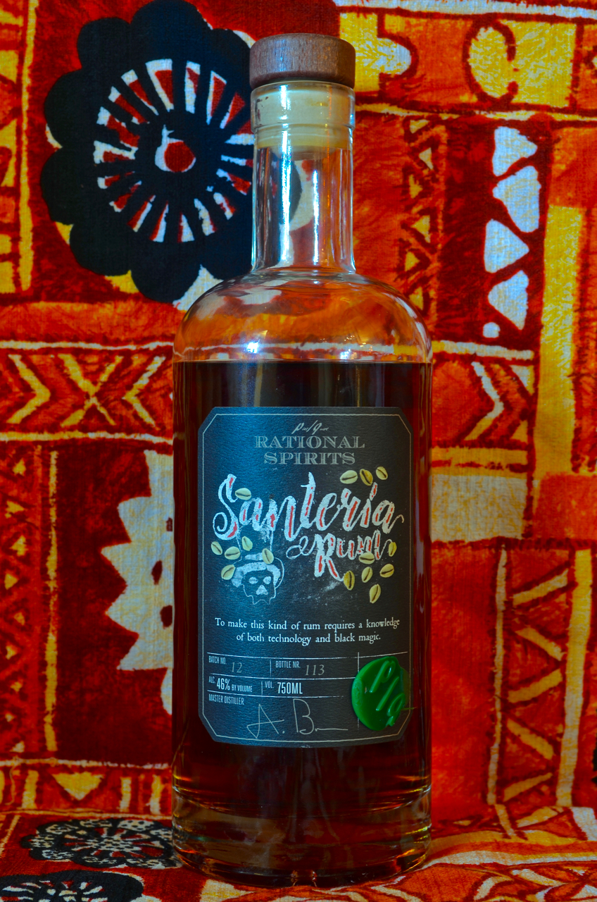 Santeria rum, production bottling (early 2016).