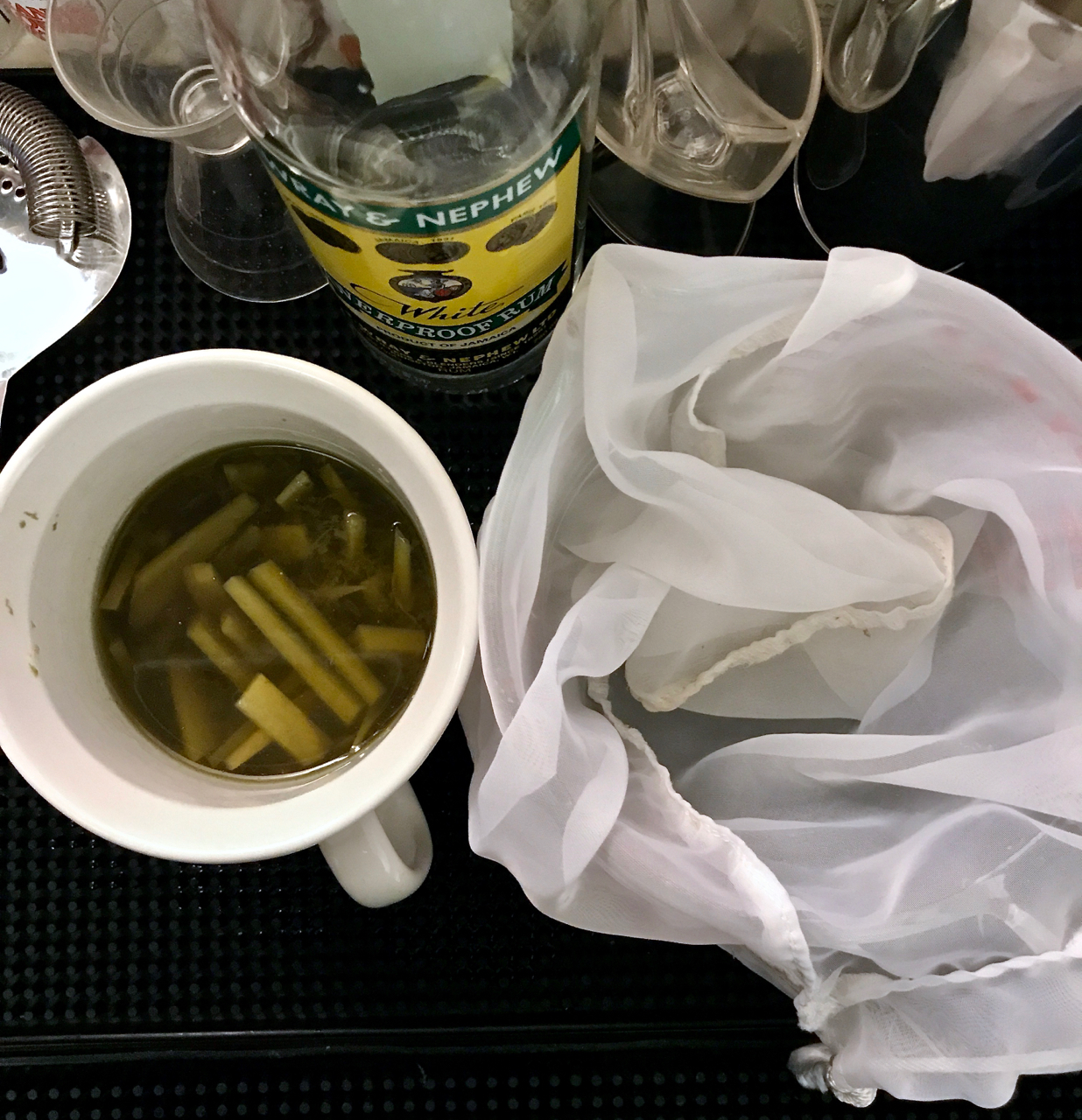 Finished extract, ready to strain.
