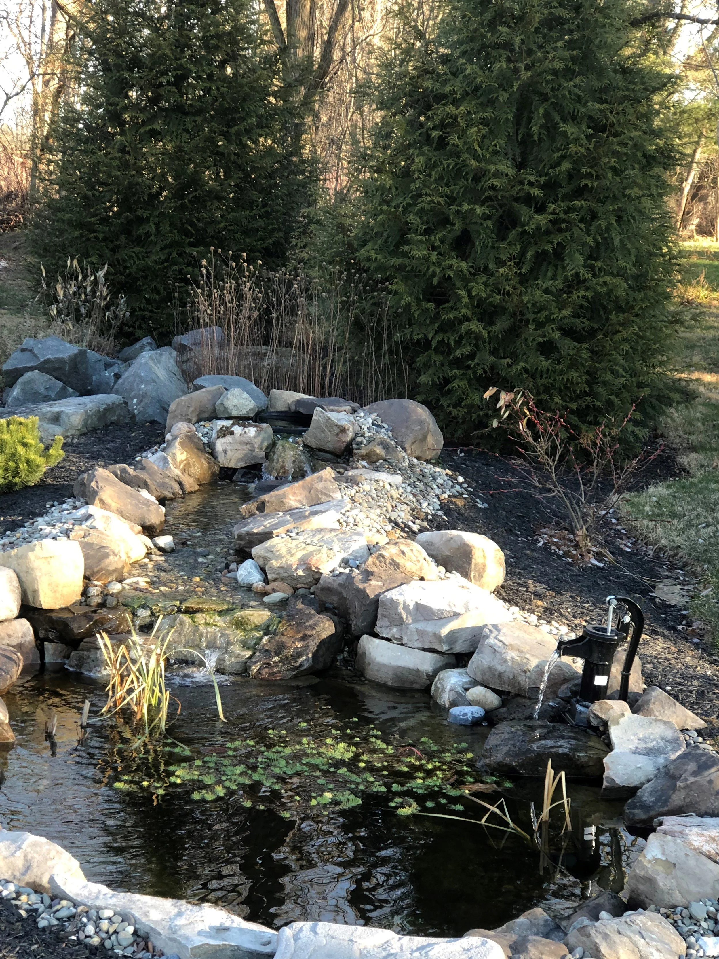 Wide Pond Rocks River Rock Pond