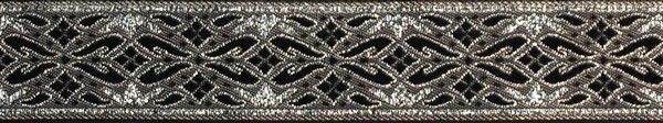 R219 7/8 Inch Silver and Gray Diamonds
