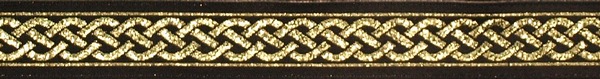 R267 5/8 Inch Gold Celtic Knot