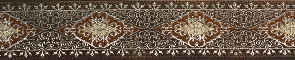 R247 1 Inch Silver Eastern Brown Lace