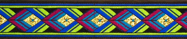 R255 1 Inch Gold and Lime Green Arrowheads