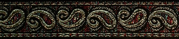 R260 1 Inch Silver Paisley with Colors