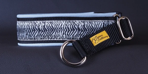 1 1_2 In White Tiger on Black with Powder Blue Leather Chrome.jpg
