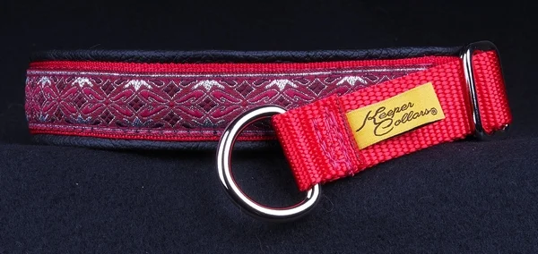 1 In Silver and Red Diamonds on Red Web with Black Leather Chrome.jpg