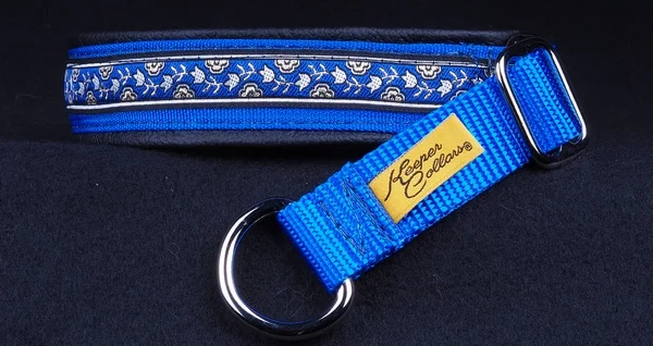 1 In Silver Gold and BlueTulips Royal Blue Web Black Leather Chrome.jpg