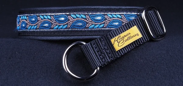 1 In Silver with Blue Leaves on Black with Black Leather Chrome.jpg