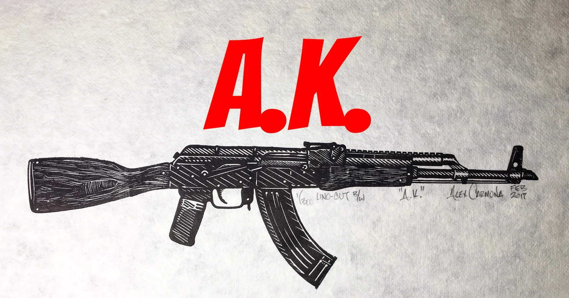 AK47-Art-Printmaking
