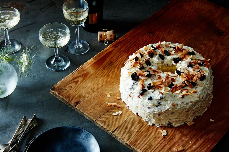 Orange Chiffon Cake with "Hawaiian Fluff" Topping, 1940s. Photo by James Ransom.