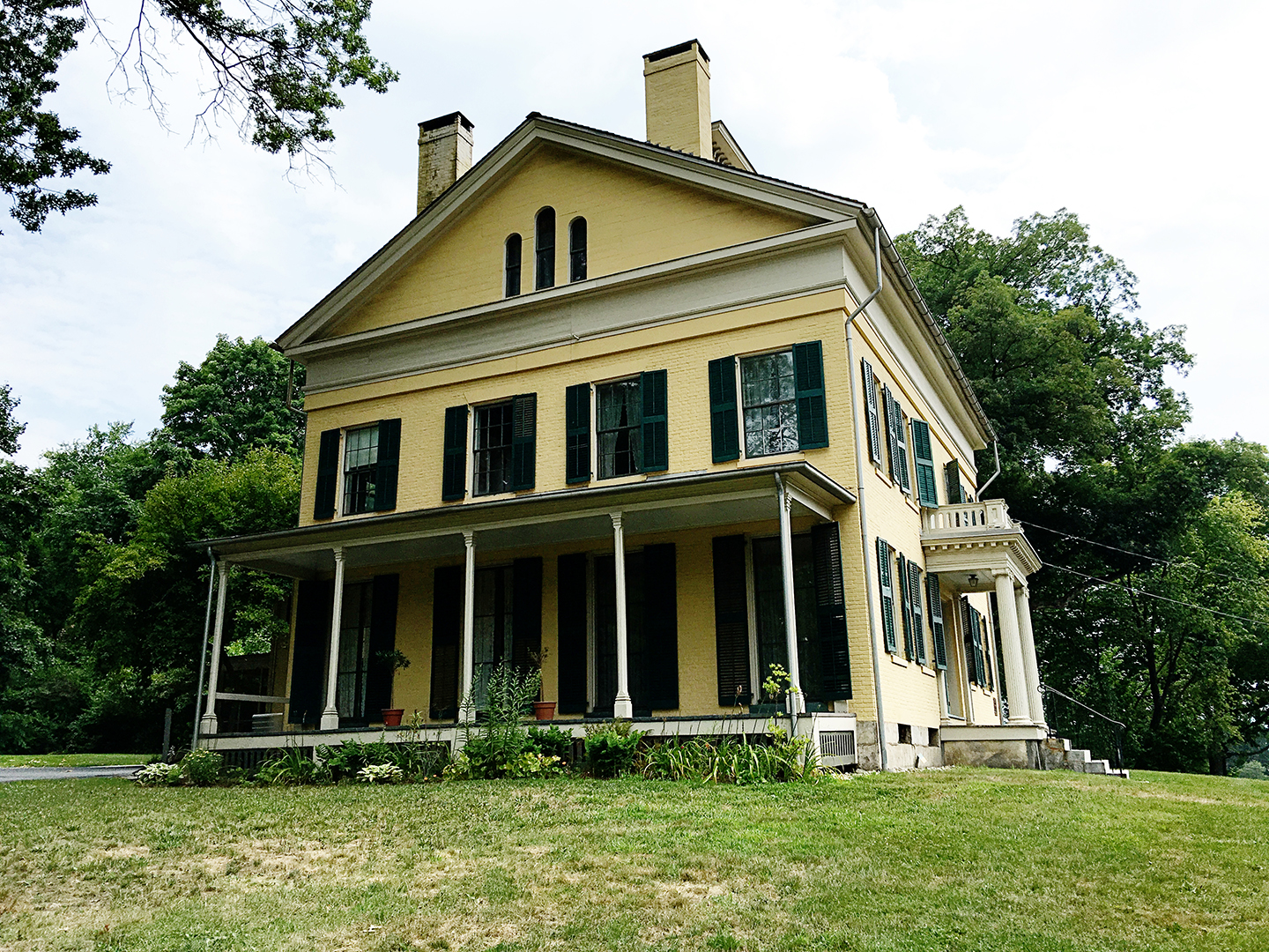 The Emily Dickinson House. Photo by me, and the only one kiddo wasn't running through.