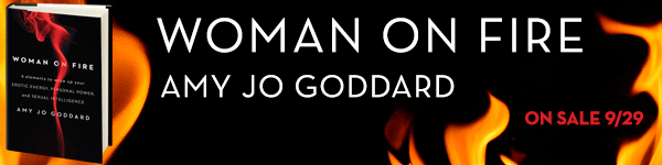 Shelf Awareness ad for  Woman on Fire  by Amy Jo Goddard.