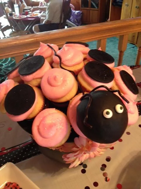 Ladybug Cupcake Bouquet