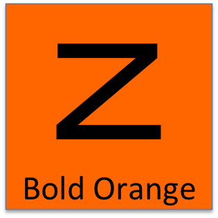 This is your ZUUUM rider badge. Bold Orange is an black Z on a orange badge. This is the ZUUUM rating for a very competitive cyclist. Bold Orange is 750 to 1000 ZUUUM score.