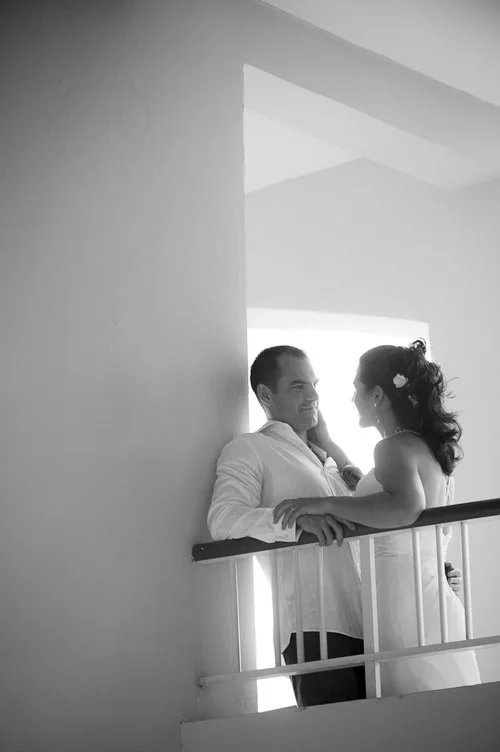 Intimate moment during a designation wedding at the Majestic Colonial Resort, Punta Cana. 