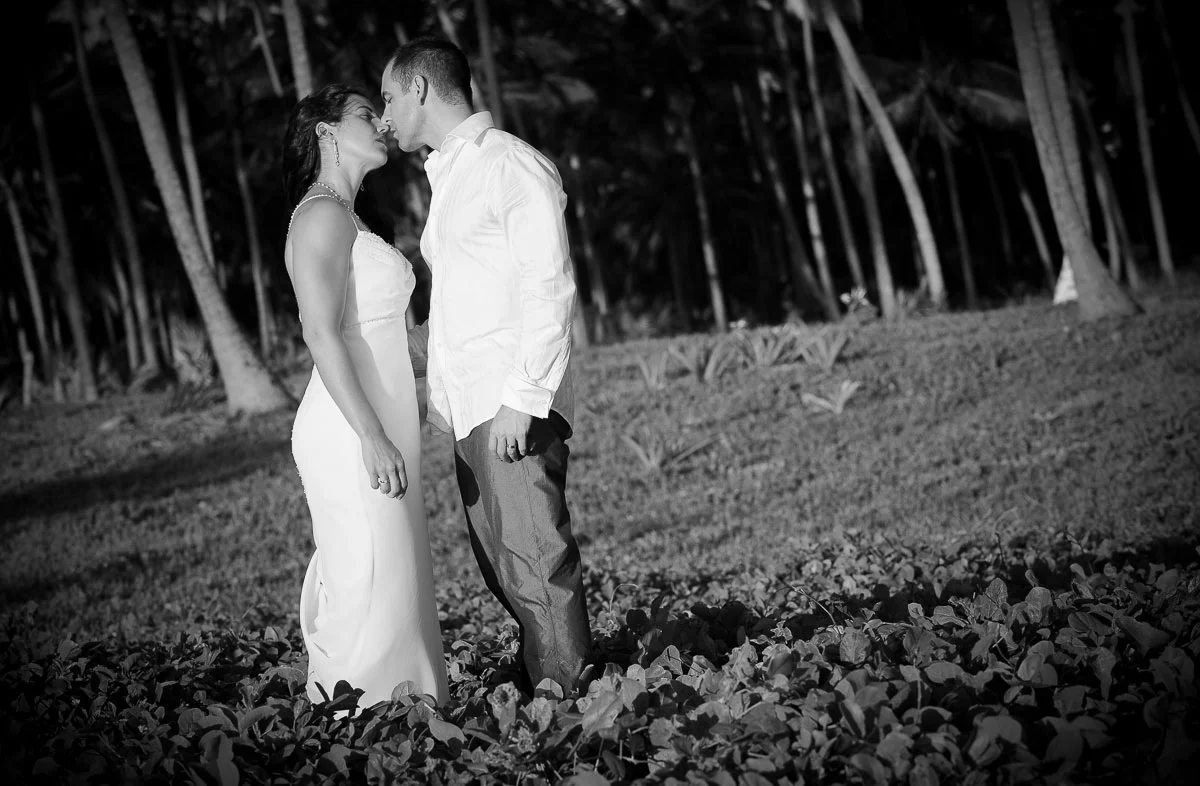 Trash-the-dress session near the Majestic Colonial Resort in Punta Cana, Dominican Republic.