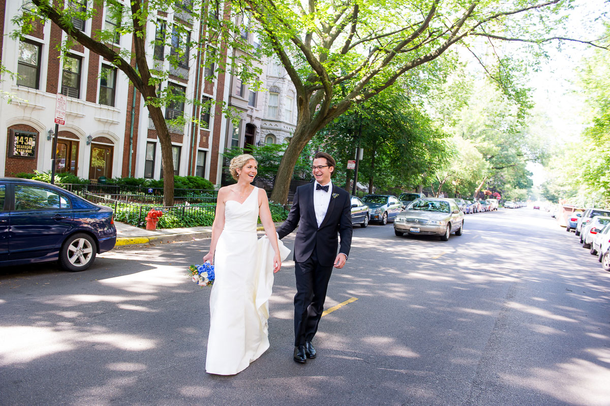 Bride & broom share a laugh on their wedding in the Gold Coast. 
