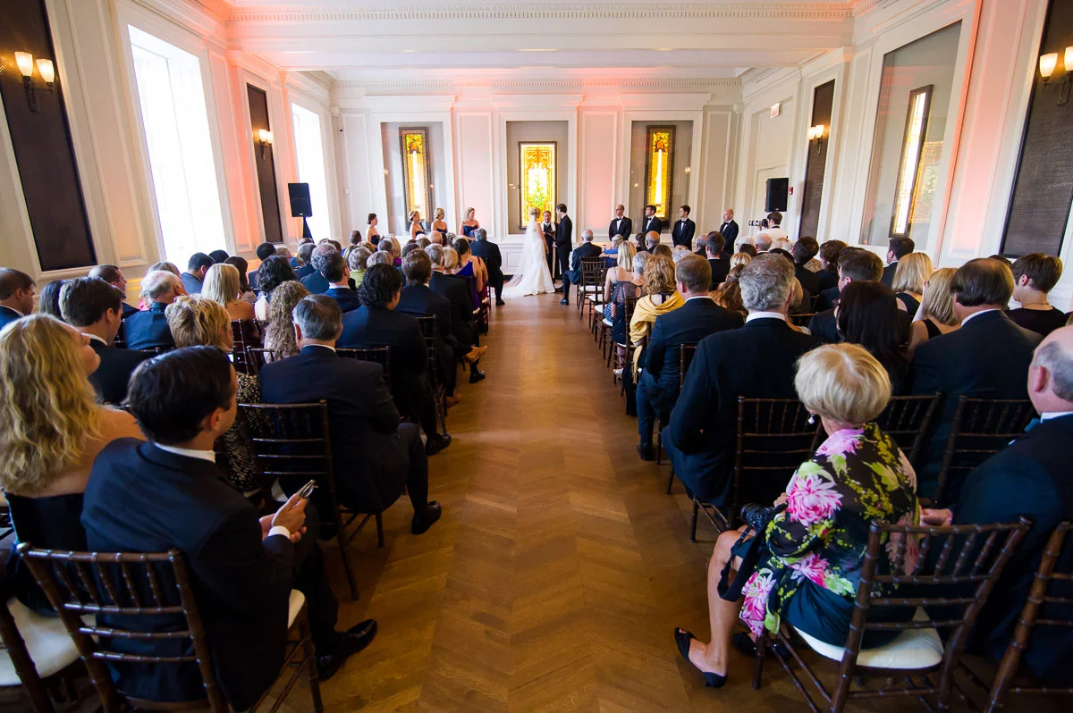 Wedding ceremony at the Chicago History Museum. 