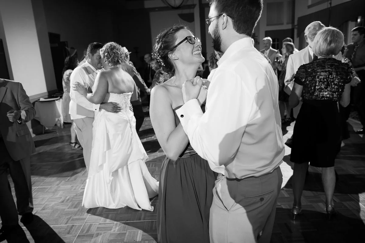 Wedding reception at Blue Harbor Resort in Sheboygan, Wisconsin. 