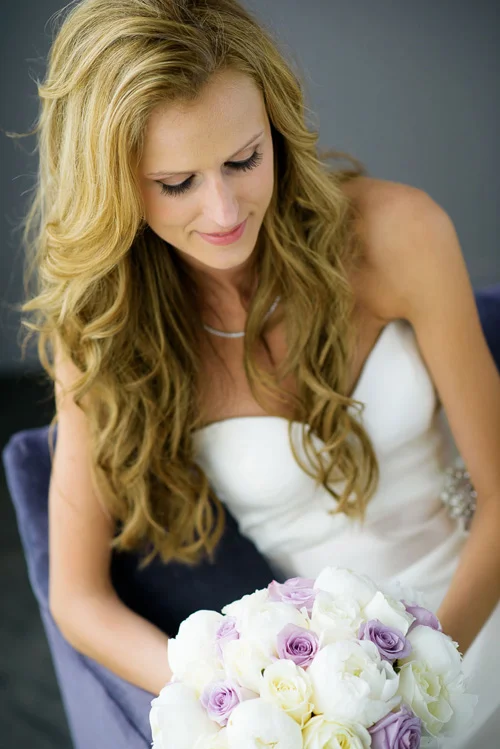 Bridal portrait at the Trump Tower Chicago. 
