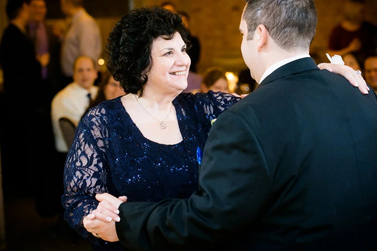 Mother & son dance during his Kendall College Chicago wedding. 