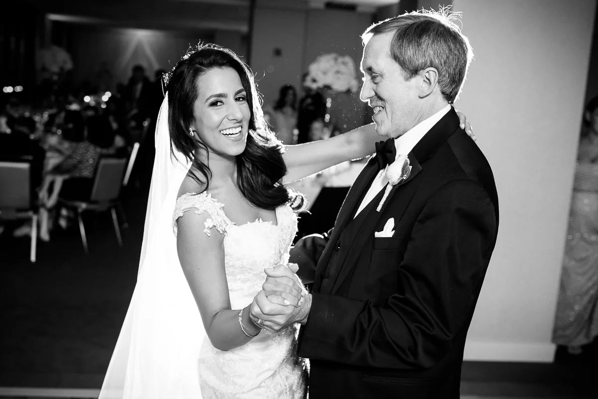 Father-daughter dance at a Thompson Chicago wedding. 