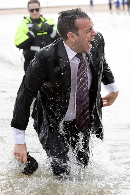 2017 Chicago Polar Plunge at North Avenue Beach.