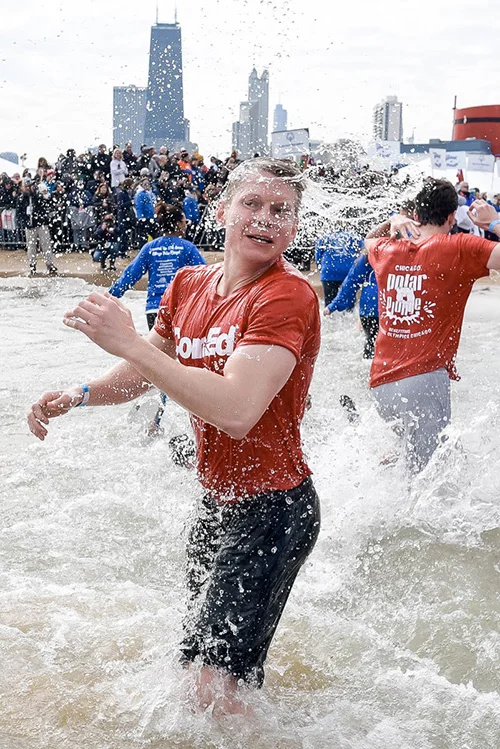 2017 Chicago Polar Plunge at North Avenue Beach.