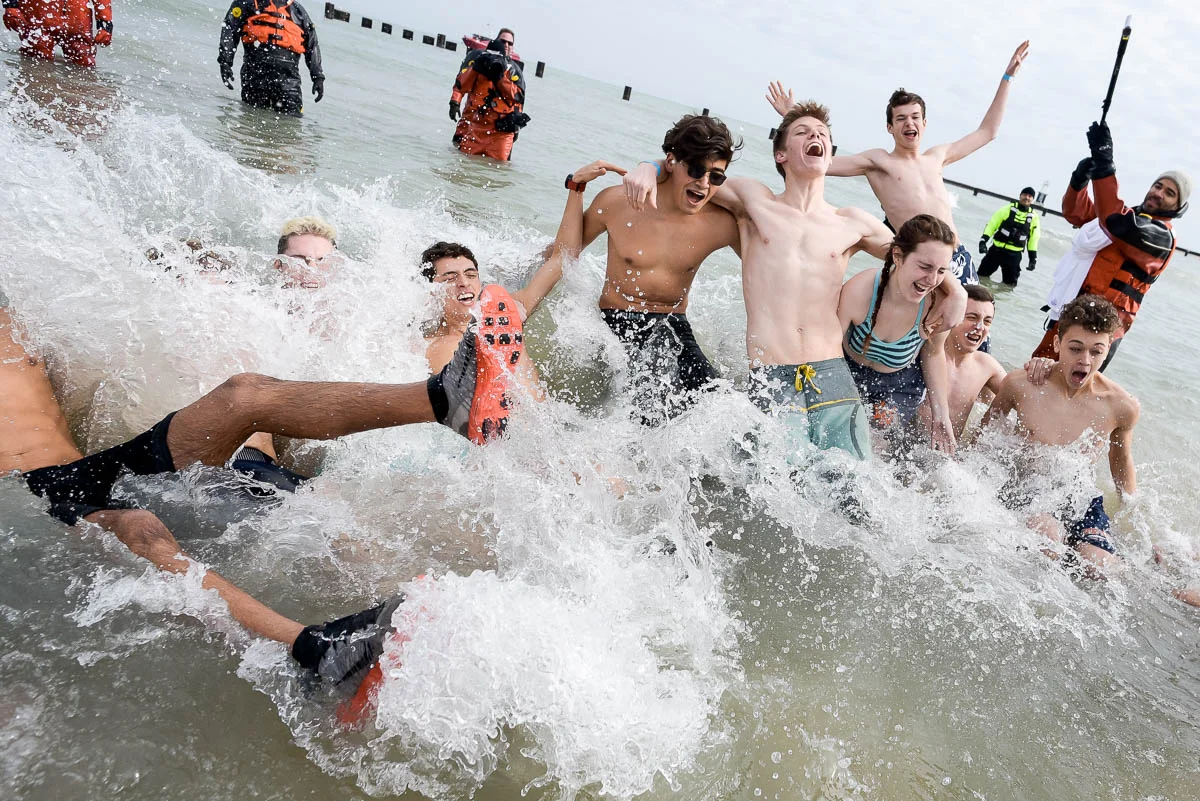 2017 Chicago Polar Plunge at North Avenue Beach.