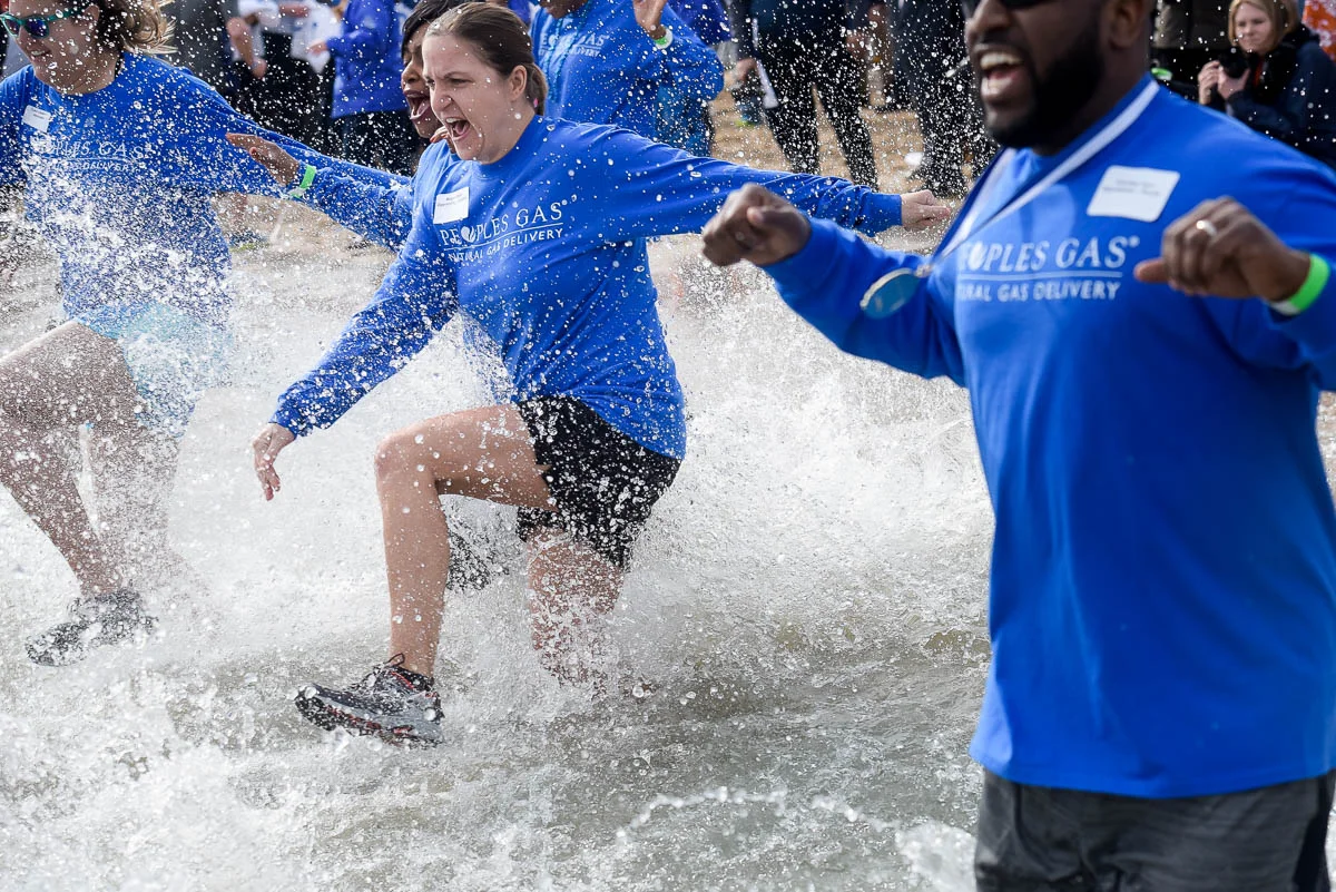 2017 Chicago Polar Plunge at North Avenue Beach.