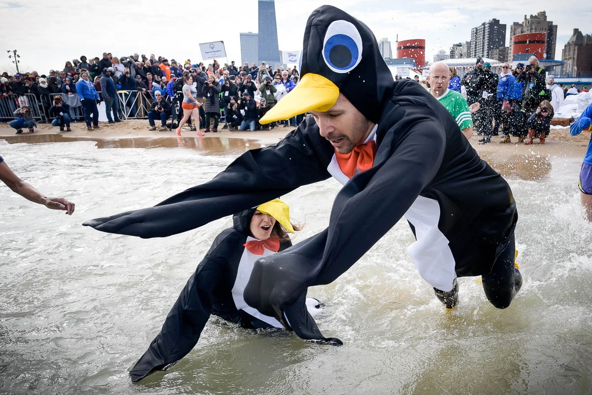 2017 Chicago Polar Plunge at North Avenue Beach.