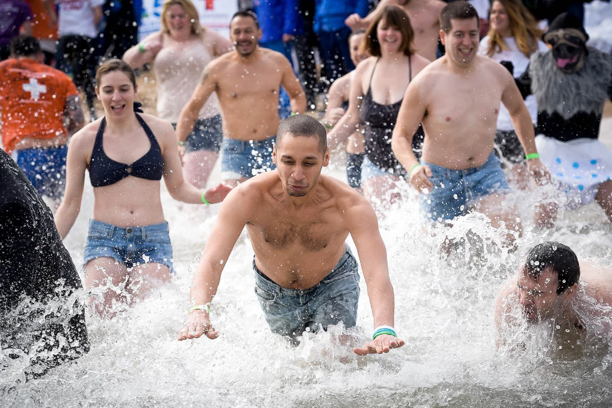 2017 Chicago Polar Plunge at North Avenue Beach.
