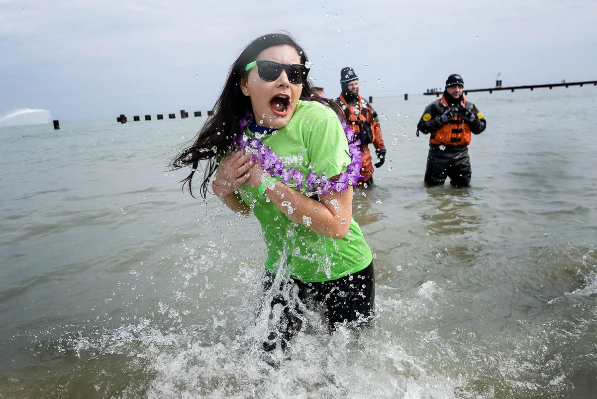 2017 Chicago Polar Plunge at North Avenue Beach.