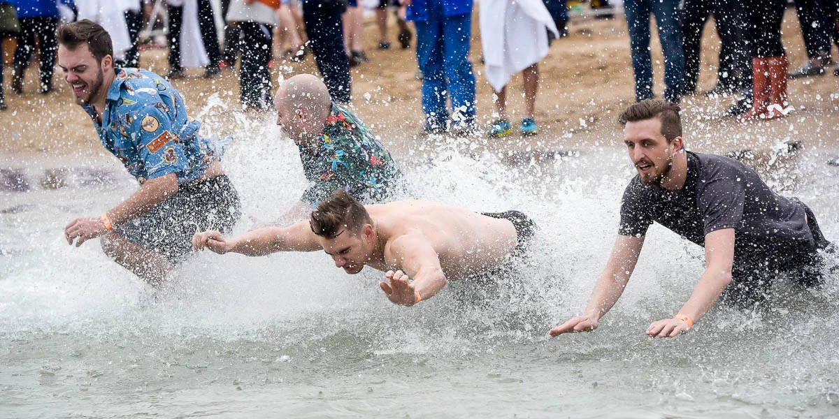 2017 Chicago Polar Plunge at North Avenue Beach.