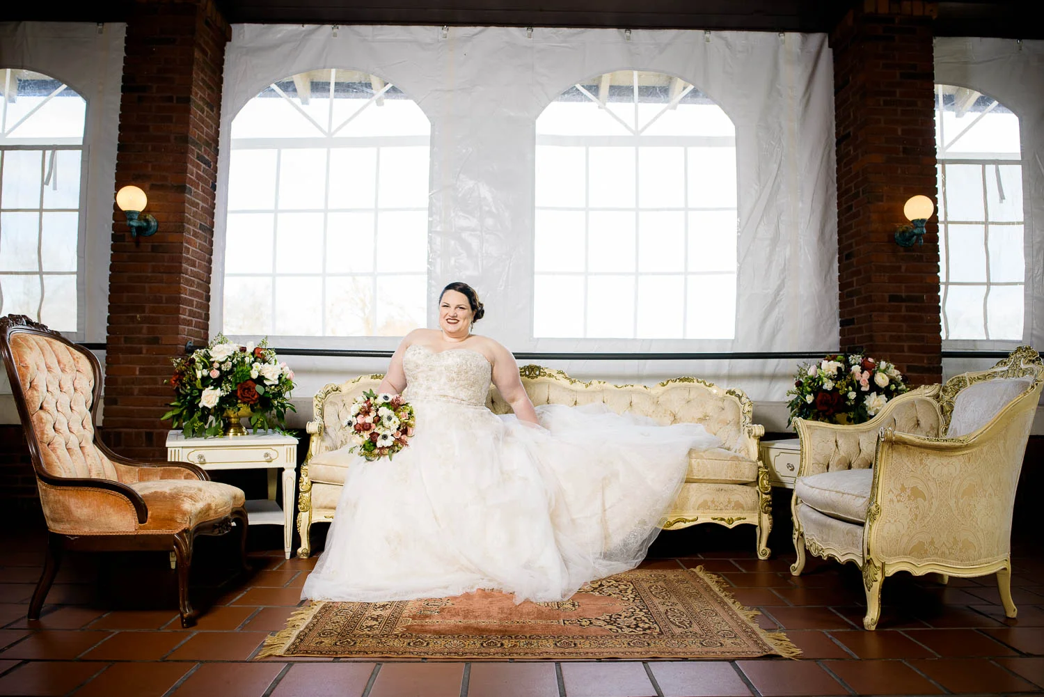 Bridal portrait at Cafe Brauer wedding Chicago. 