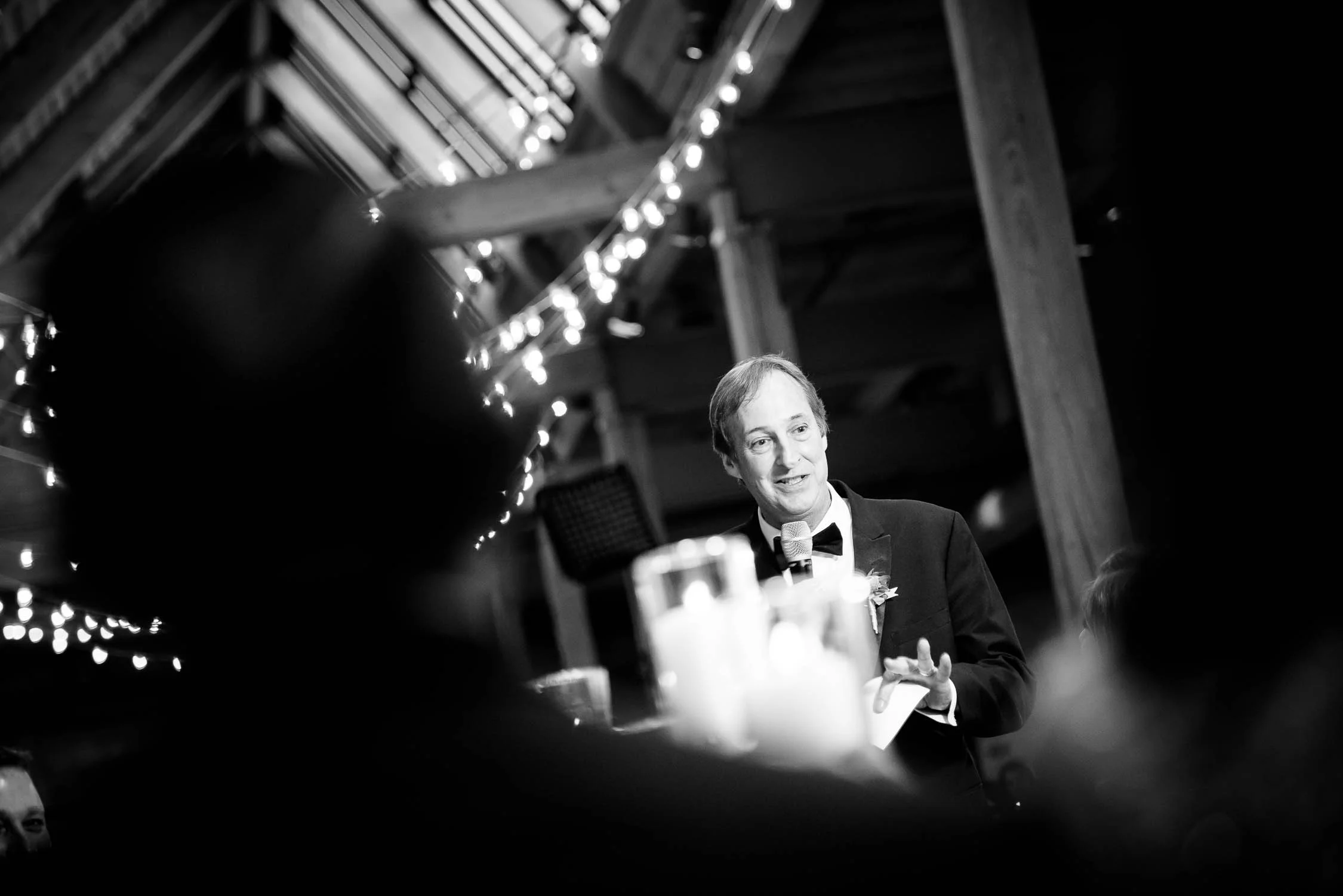 Father of the bride speech during a Bridgeport Art Center wedding in Chicago.