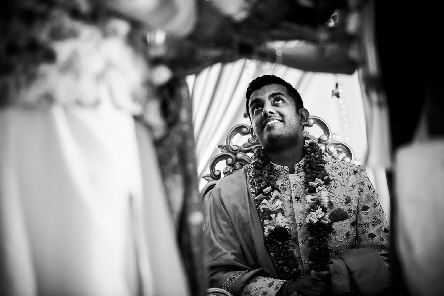 Wedding ceremony during a Renaissance Schaumburg Convention Center Indian wedding.