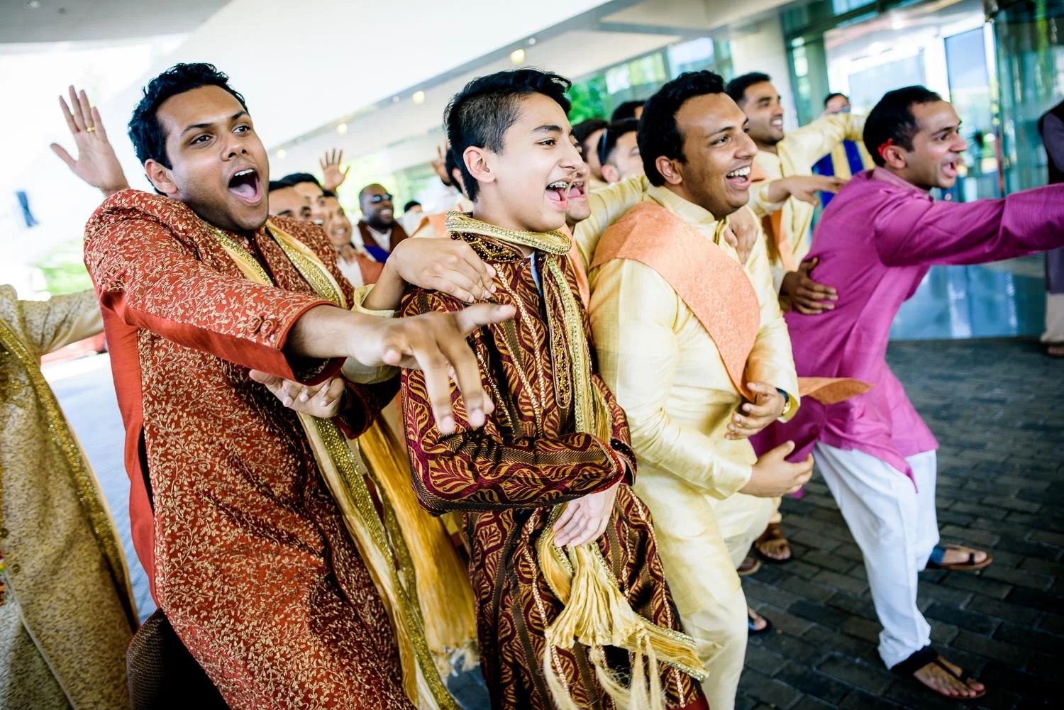 Wedding ceremony during a Renaissance Schaumburg Convention Center Indian wedding.