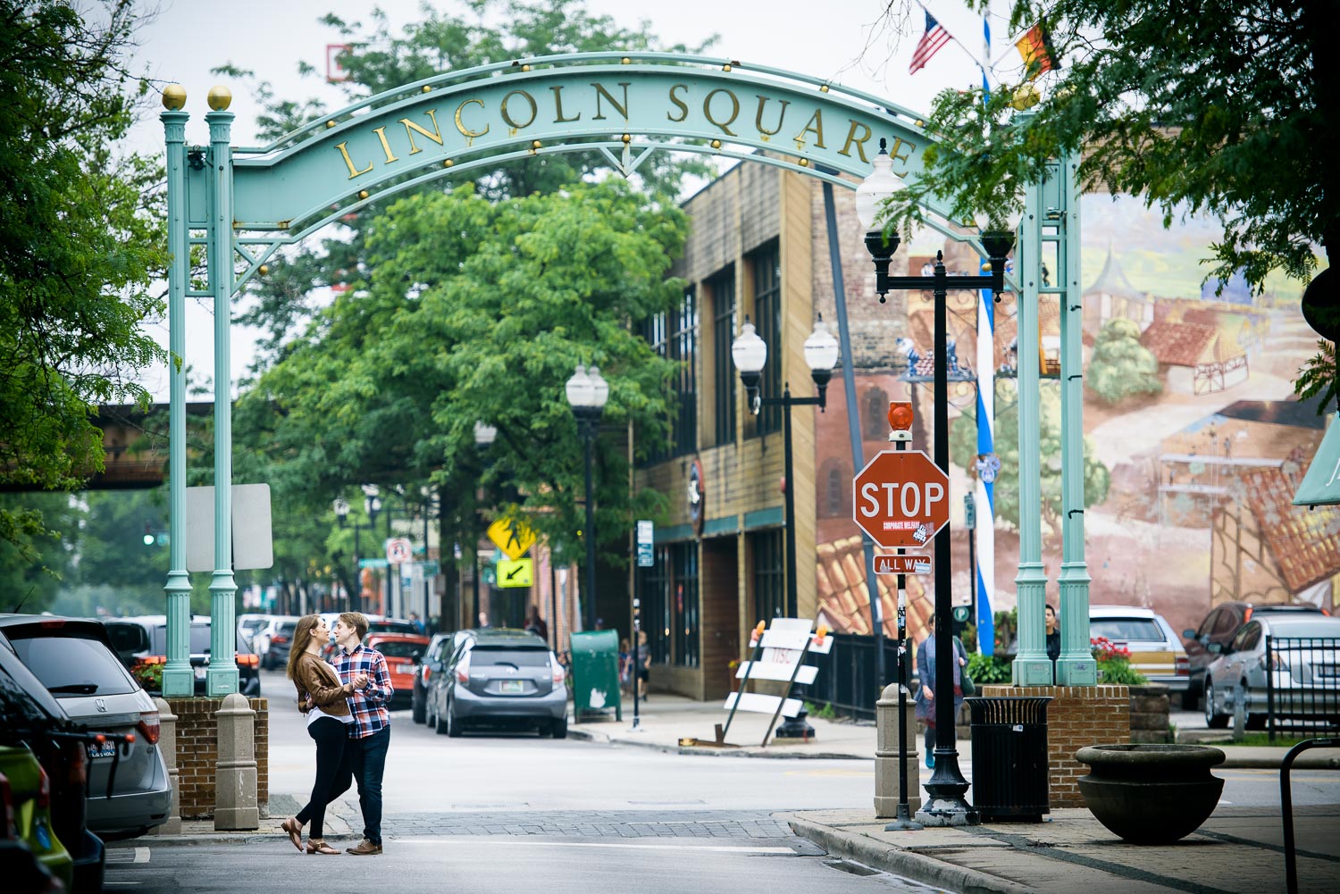 Lincoln Square Chicago Engagement Session