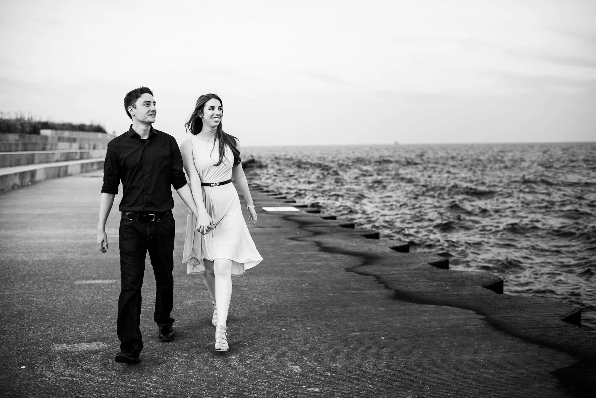 Montrose Harbor Chicago engagement session.