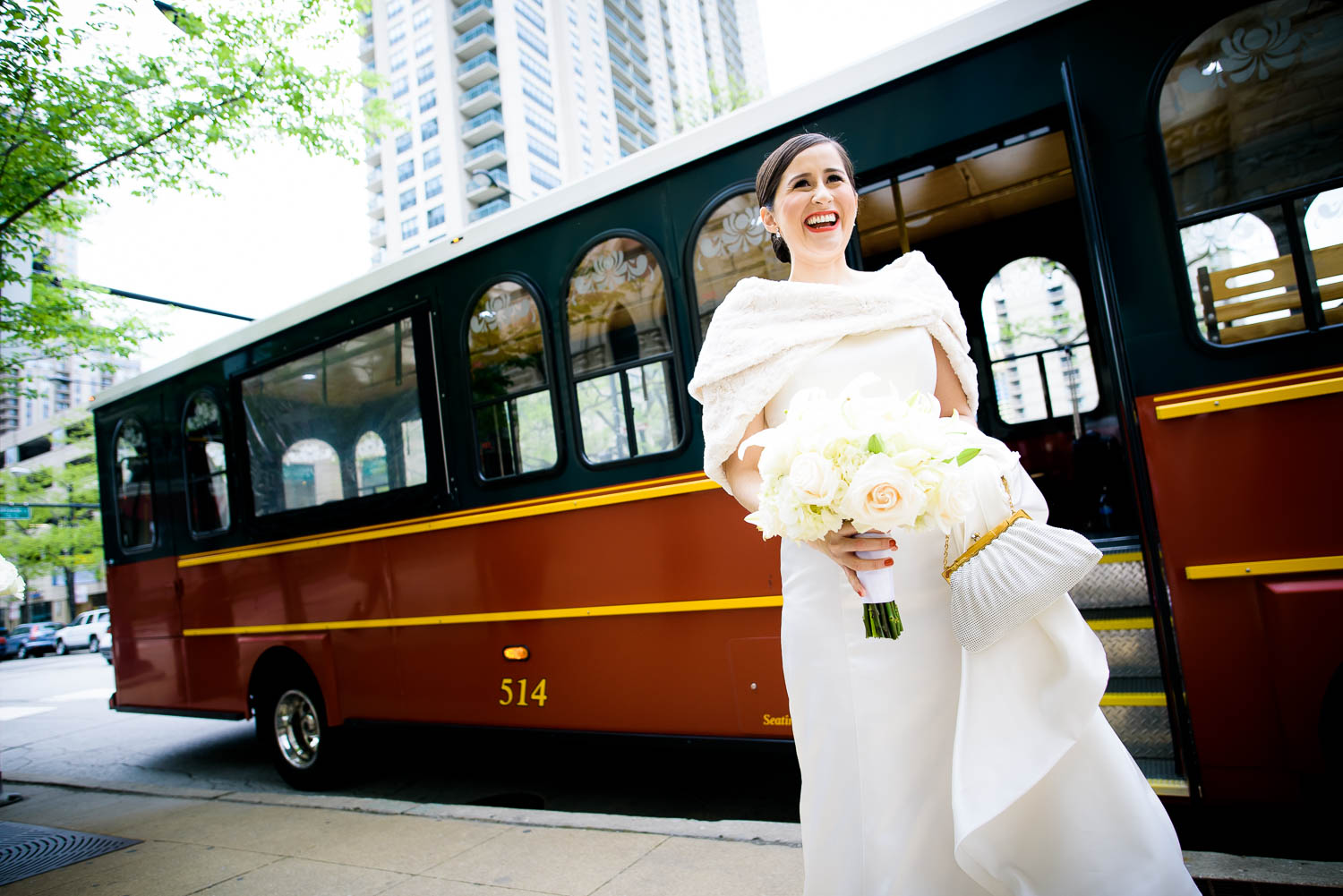 Holy Name Cathedral wedding ceremony.