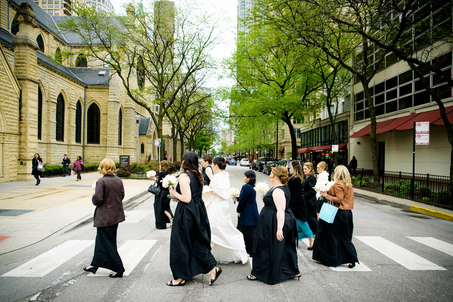 Holy Name Cathedral wedding ceremony.
