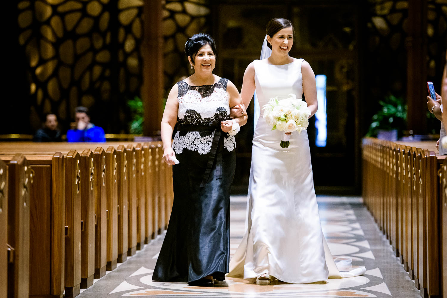 Holy Name Cathedral wedding ceremony.